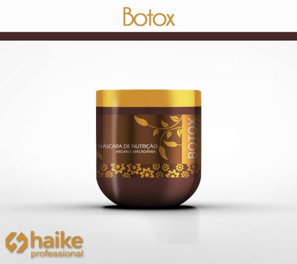 Haike - MÁSCARA DE NUTRIÇÃO ESTILISE COM ARGAN E MACADAMIA BOTOX 500 GRAMAS