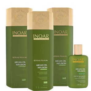 Inoar Extreme Premium Argan Oil Infusion Full Kit (4 Produtos)