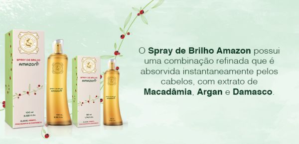Spray de Brilho Amazon Eternity Liss - 100 ml