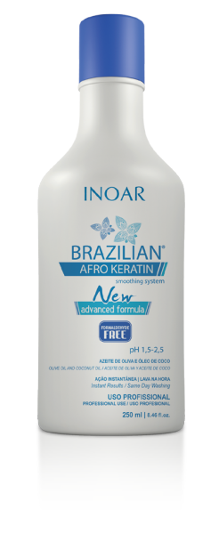 Inoar Brazilian Afro Keratin Smoothing System - Redutor de Volume 250ml